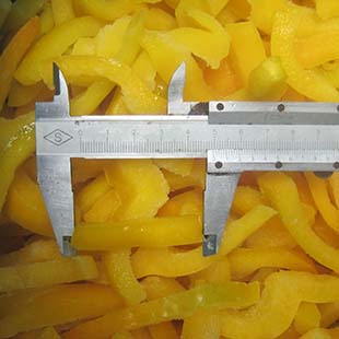 IQF Yellow pepper strips